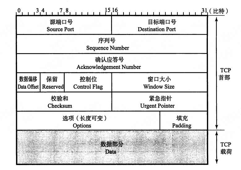 TCP首部格式